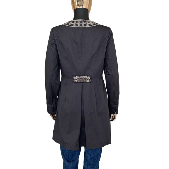 CAbi Turkish Delight Military Beaded Gray Jacket Size 6 | Style #184 - Picture 3 of 11